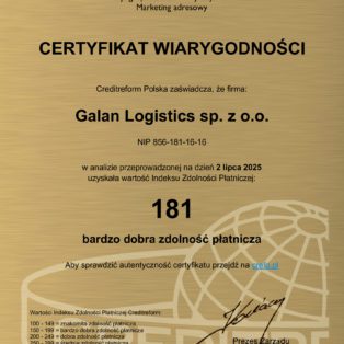 Certyfikat-wiarygodności_Galan-Logistics-sp.-z-o.o._2025-07-02