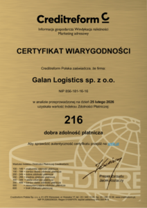 Certyfikat Wiarygodności 2026